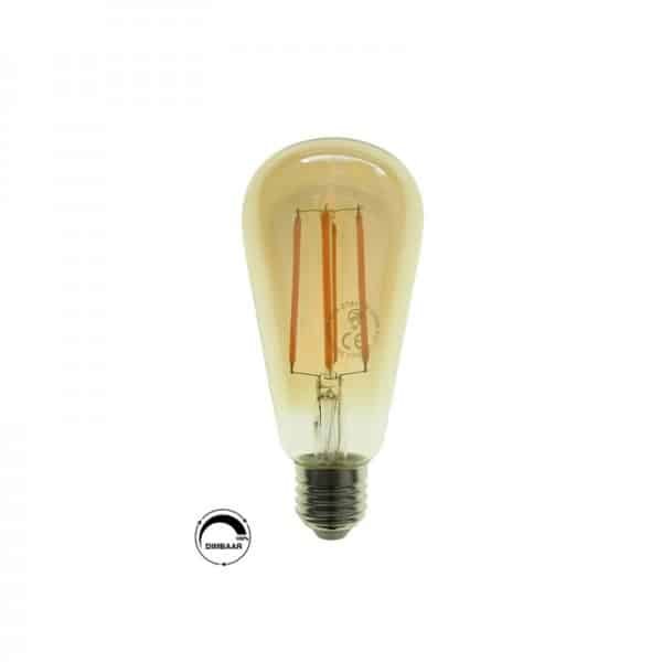 LED filament ST64 - E27 Amber