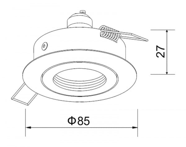 Inbouwspot type 45096 - kantelbaar - Afbeelding 5