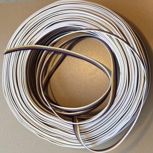 Losse 6-aderige kabel tbv RGB-CCT LED strip, per mtr