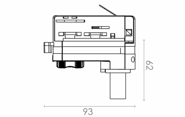 3 fase rail adapter - Afbeelding 3