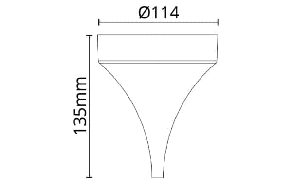 Ronde lampvoet pendel armatuur - Afbeelding 3