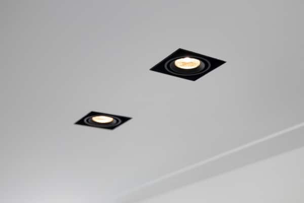 LED Square Trimless inbouwspot 1-Lichts zwart, wit inbouwkit, eenmalig gebruikt - Afbeelding 3