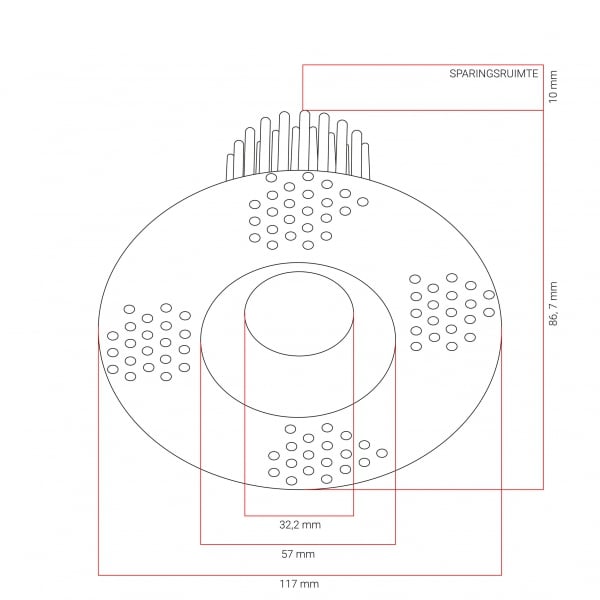 LED Round Trimless inbouwspot (gratis driver) - Zwart - Afbeelding 6