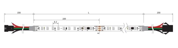 Digital RGB strip 120-WS2811 - Afbeelding 2