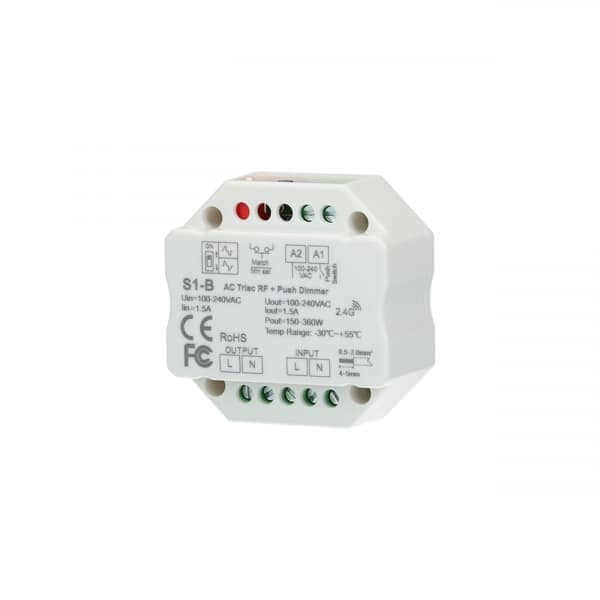 Universele dimmer S1-B - RF en push dim