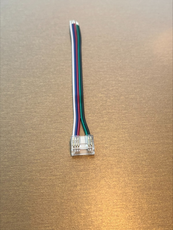 Start connector met kabel PCB 12mm - RGBW COB