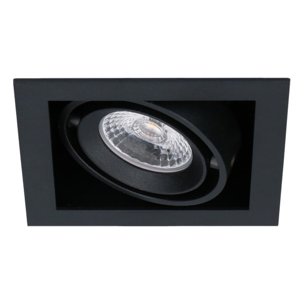 LED Square +Trim inbouwspot (gratis driver) - Zwart - Afbeelding 2