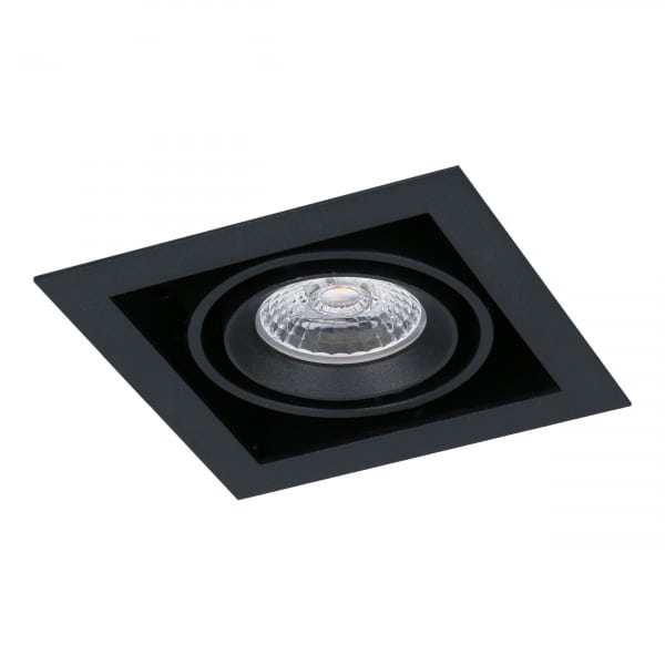 LED Square +Trim inbouwspot (gratis driver) - Zwart