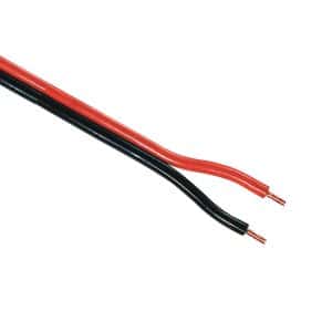 Losse 2-aderige kabel tbv singel color of D2W LED strip, per mtr