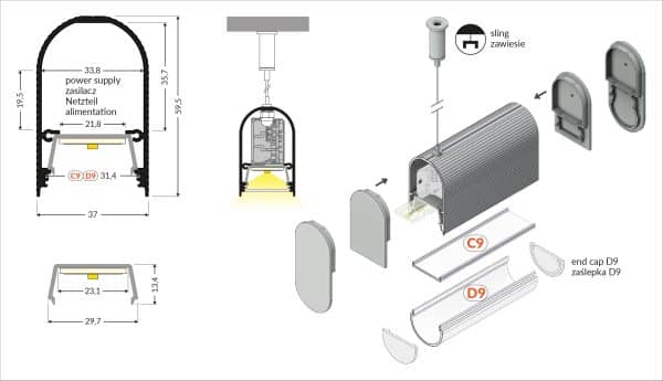 Sling 1500 ophangkabels - Afbeelding 2