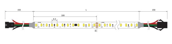 Digital single color strip 120-WS2811 - Afbeelding 2